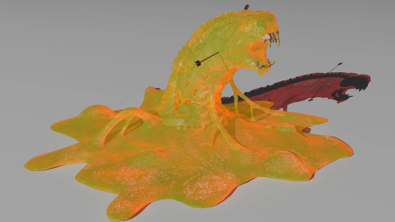 slime skeleton 3D Model .c4d .max .obj .3ds .fbx .stl .blend 