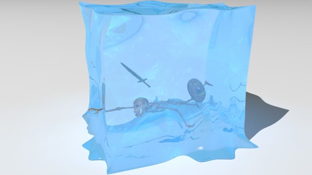 gelatinous cube 3D मॉडल .c4d .max .obj .3ds .fbx .stl .blend 