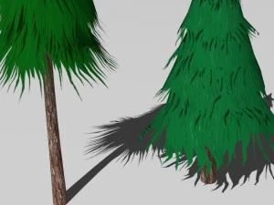 cartoon trees 3D Model