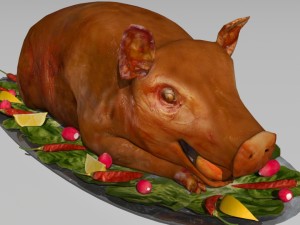 pig roast 3D Model
