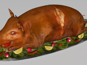 pig roast 3Dモデル