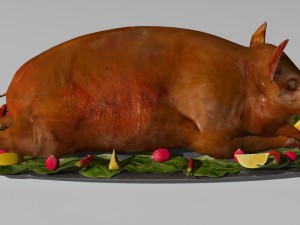 pig roast 3Dモデル