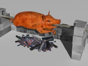spit roast Modèle 3D