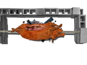 spit roast 3D Model