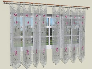 crochet lace curtains 3D Model