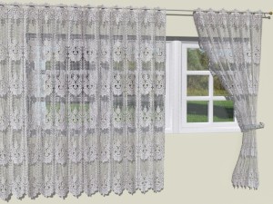 crochet lace curtains 3D Model