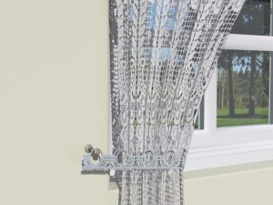 crochet lace curtains 3D Model