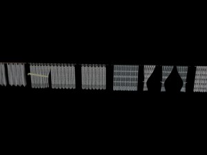 crochet lace curtains 3D Model