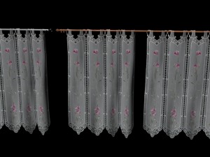 crochet lace curtains 3D Model
