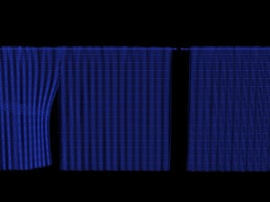 crochet lace curtains 3D Model