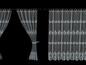 crochet lace curtains 3D Model