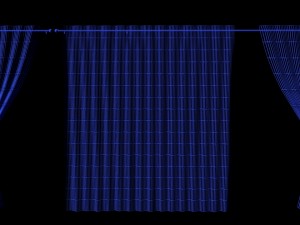 crochet lace curtains 3D Model