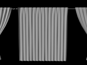 crochet lace curtains 3D Model