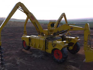 si fi construction machine 3D Model
