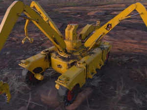 si fi construction machine 3D Model