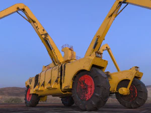 si fi construction machine 3D Model