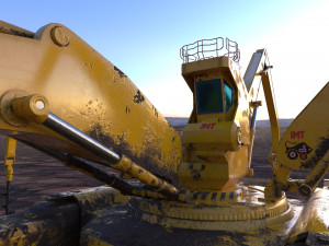 si fi construction machine Modello 3D