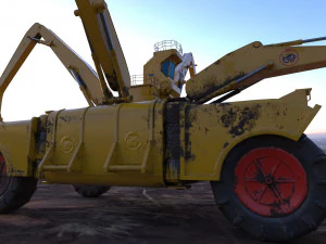 si fi construction machine 3D Model