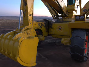 si fi construction machine 3D Model