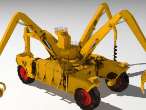 si fi construction machine 3D Model