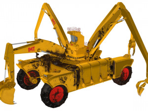 si fi construction machine Modello 3D