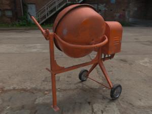 concrete mixer 3D Model