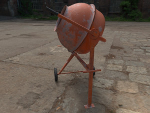 concrete mixer 3D Model