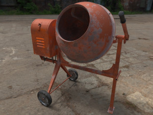 concrete mixer 3D Model