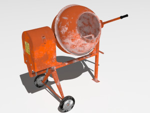 concrete mixer 3D Model