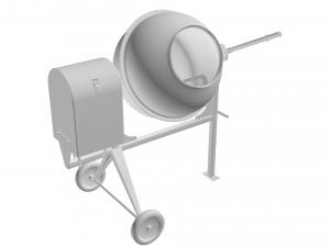 concrete mixer 3D Model