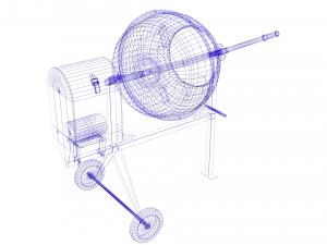 concrete mixer 3D Model