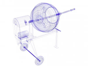 concrete mixer 3D Model