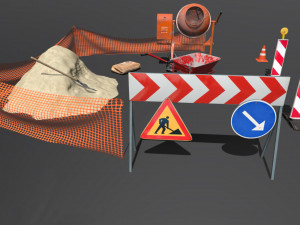 roadwork Modello 3D