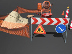 roadwork 3D Model