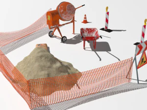 roadwork 3D Model