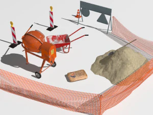 roadwork 3D Model