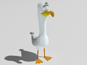 goofy seagull 3Dモデル