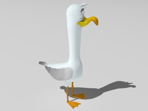 goofy seagull 3Dモデル