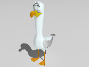 goofy seagull 3Dモデル