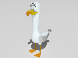 goofy seagull 3Dモデル