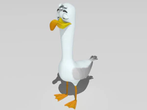 goofy seagull 3D Model