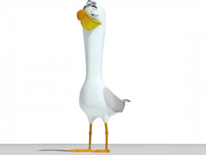 goofy seagull 3D Model