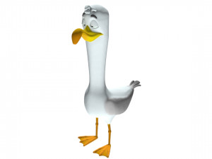 goofy seagull 3Dモデル