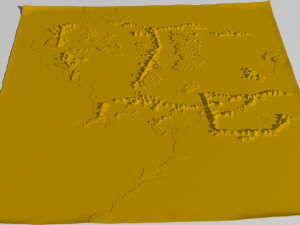 Map of middle earth Model 3D
