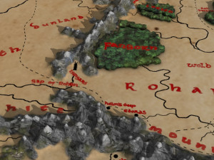 Map of middle earth Model 3D