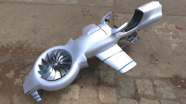 hoverbike 3D मॉडल .c4d .max .obj .3ds .fbx .stl .blend 