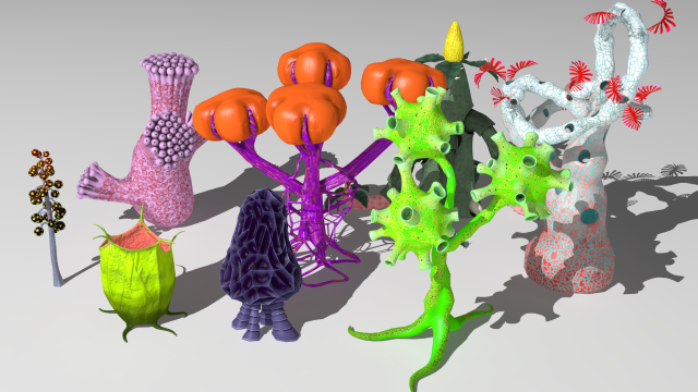 alien plants 3D Модель .c4d .max .obj .3ds .fbx .stl .blend 