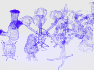 plantas alien&iacute;genas Modelo 3D