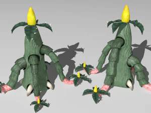 plantas alien&iacute;genas Modelo 3D