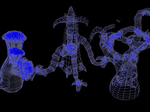 plantas alien&iacute;genas Modelo 3D